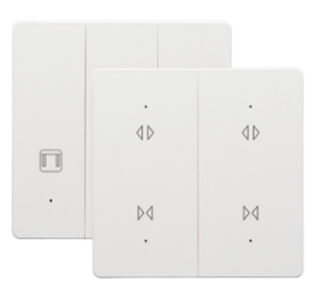 Tuya Zigbee 1G Curtain Switch with Neutral Line, 500W Load, Alexa & Google Home Compatible, Tempered Glass Panel